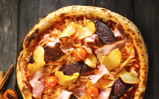 Recette de Chef - Pizza boudin, pomme d'amour