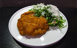 Recette de chef - Plat du jour - Escalope de veau marinée croustillante