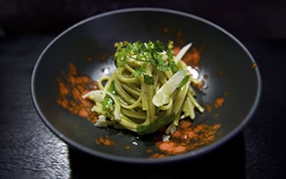 Recette de chef - Plat du jour - Linguine pesto ail des ours