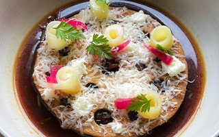 Recette de chef - Disque de soupe à l’oignon de Jean François Bury