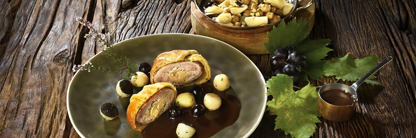 Recette de Chef - Caille en croute