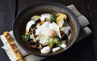 Recette de Chef - Œuf parfait aux champignons