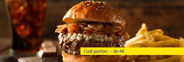 Recette de chef - Burger au bleu d'Auvergne