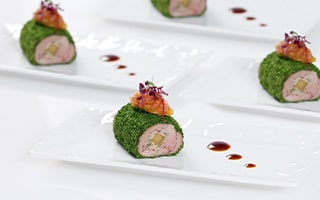 Recette de chefs | Entremet Thon Aubergine