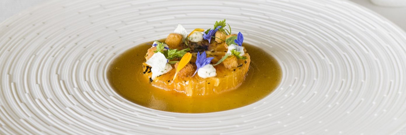Recette de chef - Jardin de tomate à la racine de gentiane 3.0 - Adrien Descouls