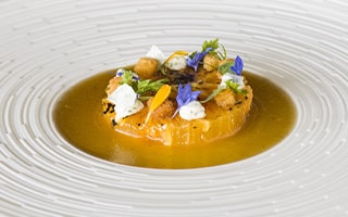 Recette de chef - Jardin de tomate à la racine de gentiane 3.0 - Adrien Descouls