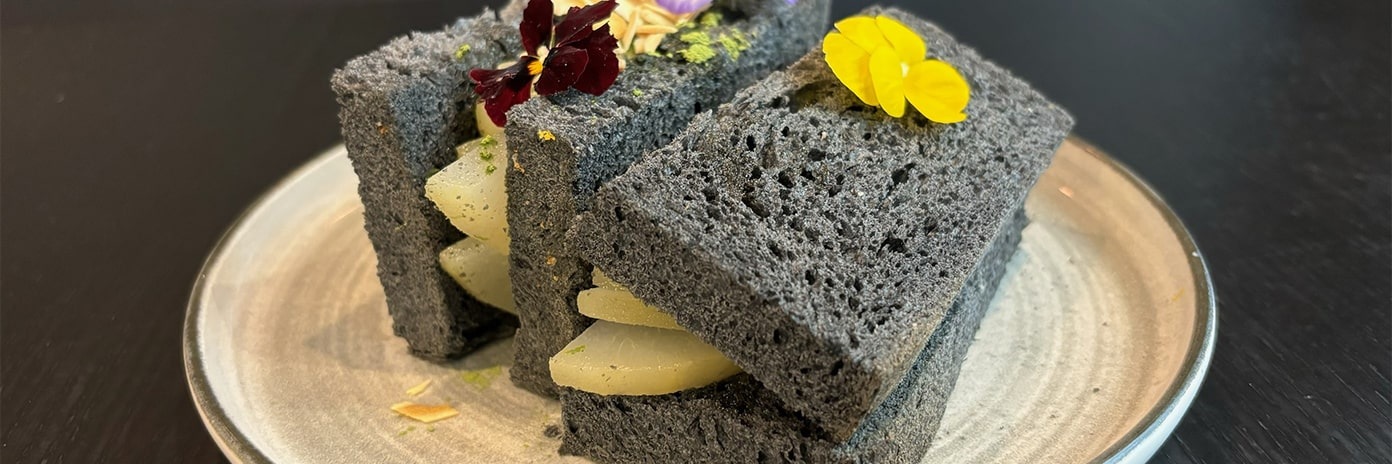 Recette de chef – Sando poire pochée - Walter Ishizuka