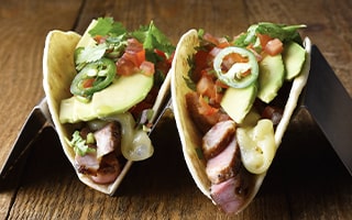 Recette de chef - Tacos d’échine de porc marinée