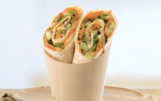 Recette de chef - Wrap truite fumée