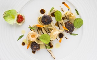 Recette de chef - Kabellec d’artichaut breton et craquelin de lentins des chênes - Sylvain Guillemot