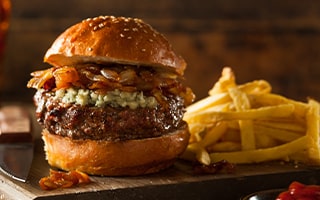 Recettes de chefs | Burger au bleu d'Auvergne