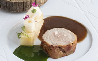 Recette de Chef - Carré de veau, blettes et céleri