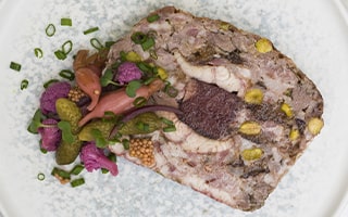 Recette de Chef - Laetitia Visse - Terrine de cochon, boudin noir, anguille fumée et whisky