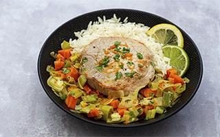 Recettes de chefs | Médaillon de veau aux légumes et agrumes