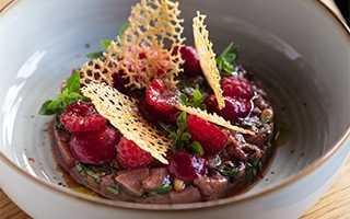 veau tartare betterave