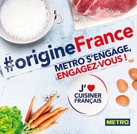 Affiche #origineFrance - METRO s'engage, engagez-vous !