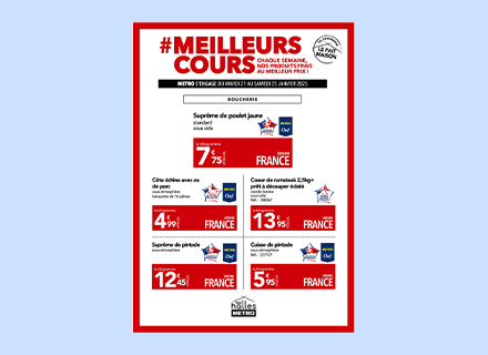 Affiche METRO - #meilleurs cours