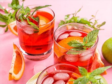 Verres de cocktail à base de vin