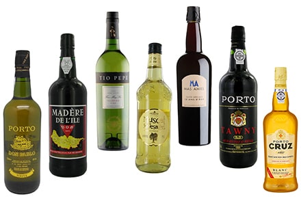 Assortiment de vins doux naturels