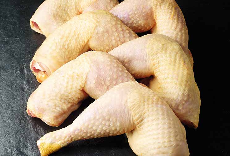 cuisse de poulet jaune