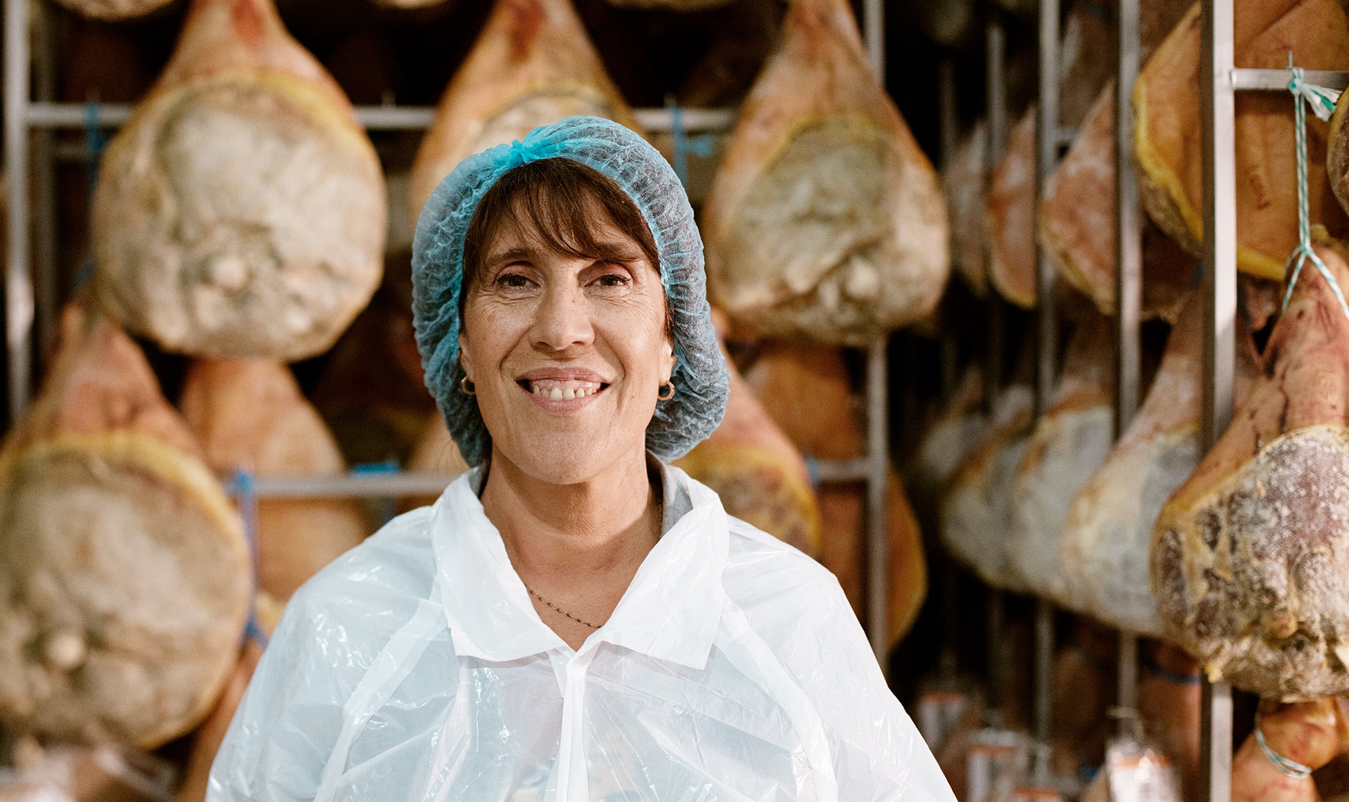 Marie-Claire Uchan et son jambon noir de Bigorre