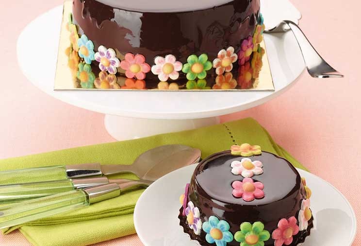 décoration sur pâtisserie