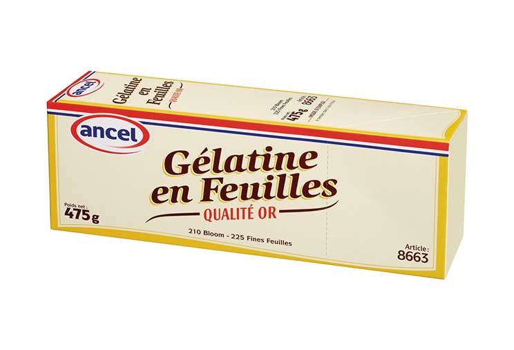 gélatine de feuilles