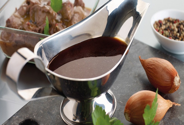 Saucière avec un fond de veau
