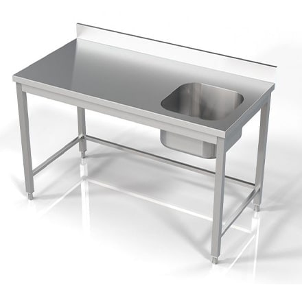 Plonge avec évier 1400x700 COMBISTEEL