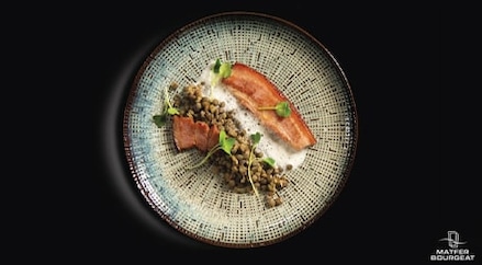 Assiette en email réactif