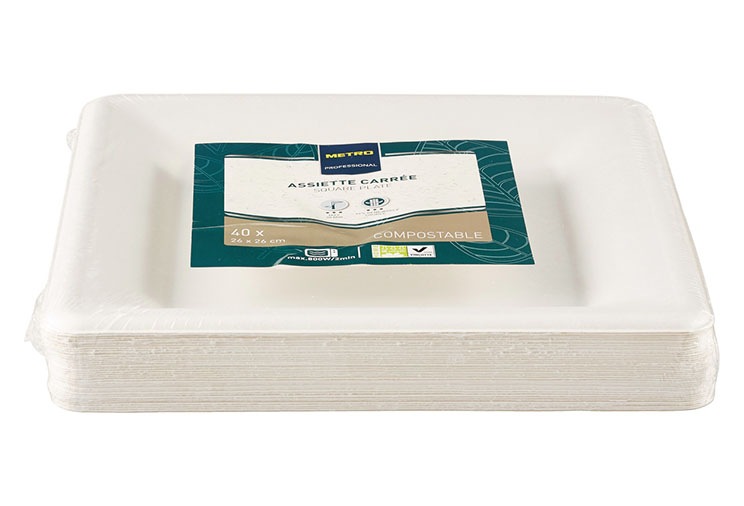 Assiettes compostables