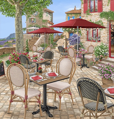 Illustration Guide #terrasse 2025 METRO – Tendance Cœur de village
