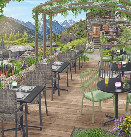 Illustration Guide #terrasse 2025 METRO – Tendance Rêves d’évasion