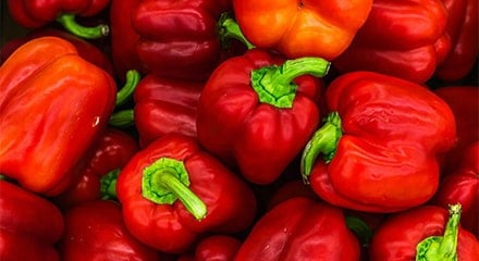 Poivrons en gros plan