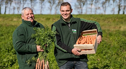 Yannick et Alexandre Frain et leurs legumes bio
