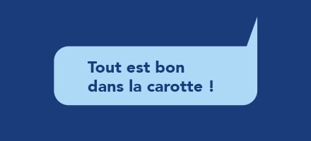 Tout est bon dans la carotte !