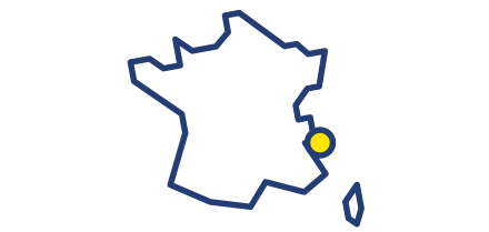 Carte de la production de citrons en France