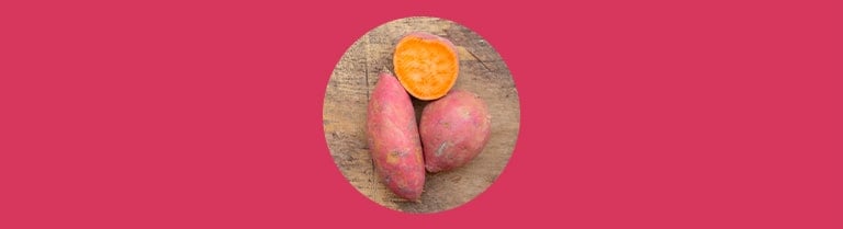 Variété de patate douce à la chair orange