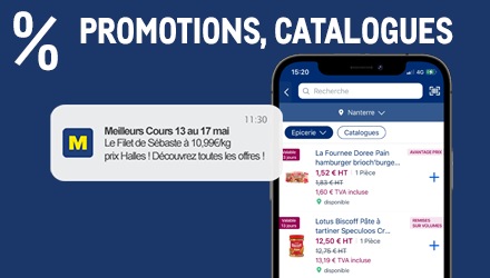 Promotions catalogues application metro
