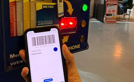 Digital card in the METRO app