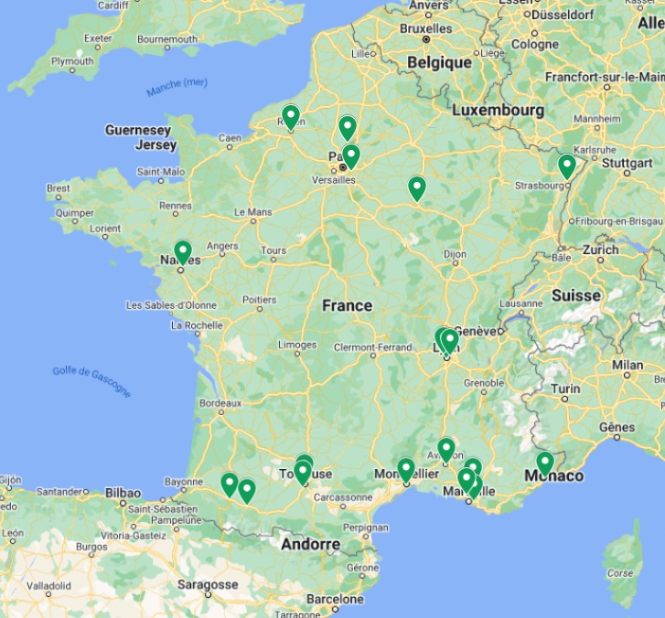 Carte des Halles METRO proposant le Clic & Retrait