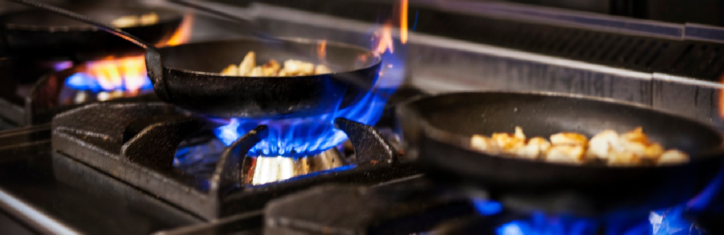 Bruleurs de plaque à gaz allumés