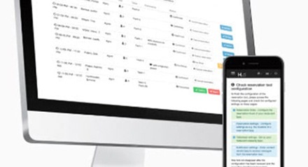Application de réservation sur ordinateur et mobile