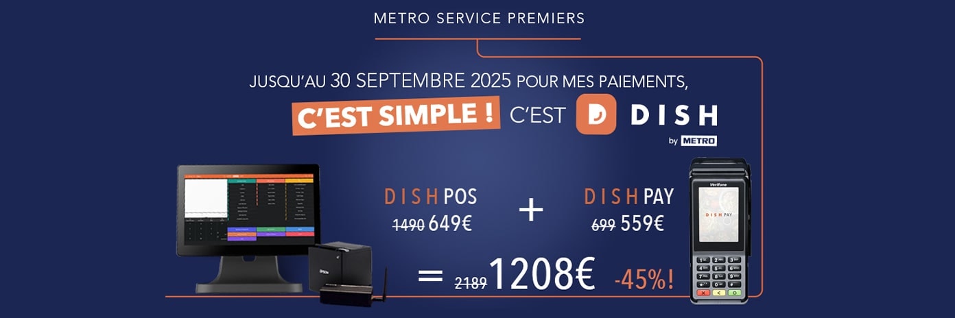 METRO Services Premiers - DISH PAY pour vos paiements - Promo jusqu'au 30 septembre 2025