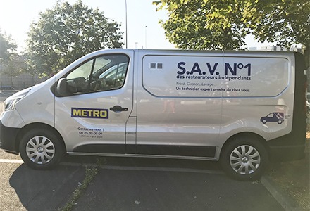 Camionnette du  SAV METRO