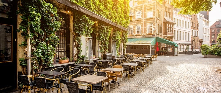 Terrasse de restaurant à Anvers