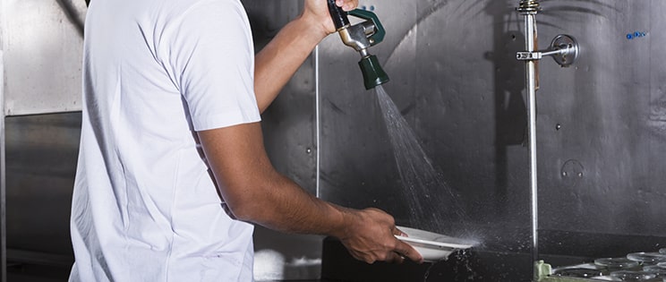 Plonge professionnelle de restaurant