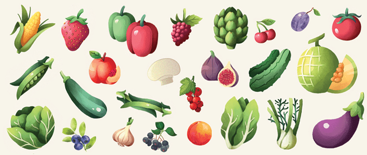 Les fruits et légumes du mois de juillet