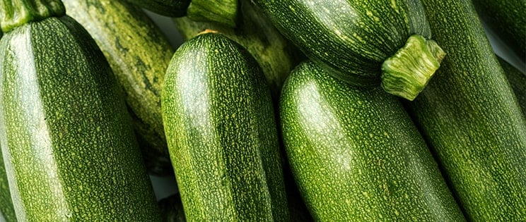 Courgettes en gros plan