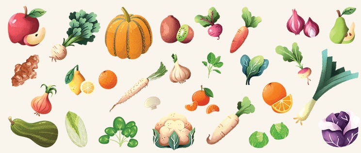 Les fruits et légumes du mois de décembre